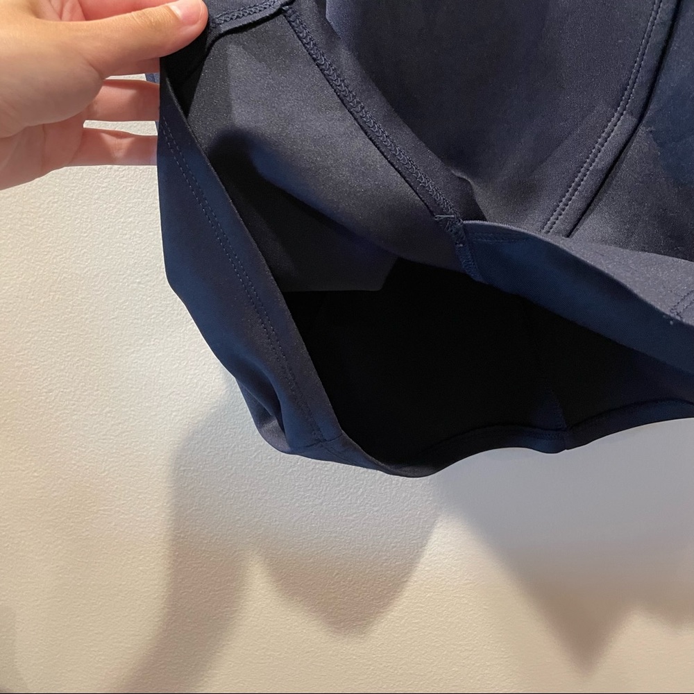 Soprano Navy Blue Asymmetrical Cocktail Dress - Picture 9 of 11